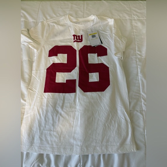 Nike Other - NFL   NIKE Saquon Barkley New York Giants Mens Cotton Short sleeve tee NEW NWT